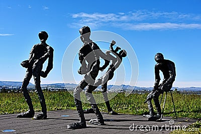 Modern sculpture Editorial Stock Photo