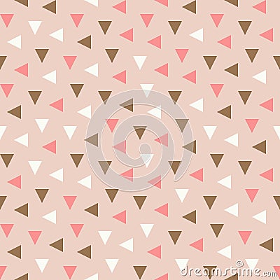 Modern seamless geometric pattern design for printing and textile. Abstract repeat texture background. Symmetrical triangle shapes Vector Illustration