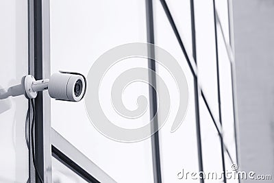 Modern security CCTV camera Stock Photo