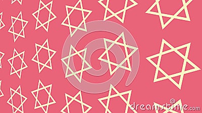 simple rotating star shape background. Random waving star backdrop motion graphics Stock Photo