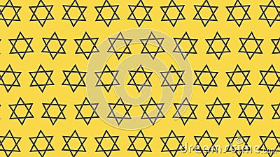 simple rotating star shape background. Random waving star backdrop motion graphics Stock Photo