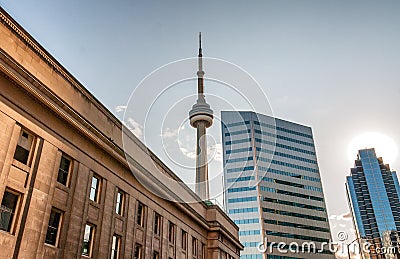 Modern skyline of Toronto, Canada Editorial Stock Photo