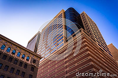 Modern skyscraper in downtown Baltimore, Maryland. Stock Photo