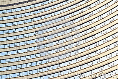 Modern skyscraper glass windows wall Stock Photo