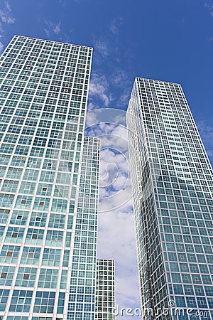 Modern skyscrapers in Astana Stock Photo