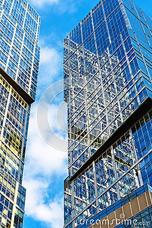 Modern skyscrapers in Moscow-City, Russia Editorial Stock Photo