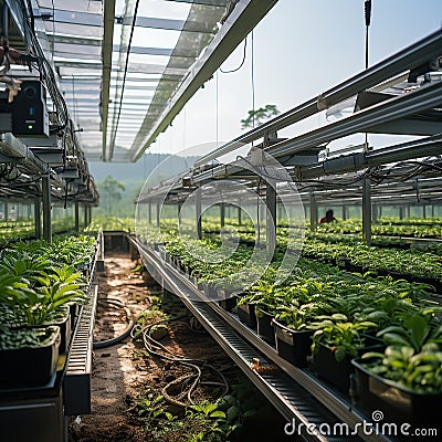 Modern smart farming in malaysia, Stock Photo