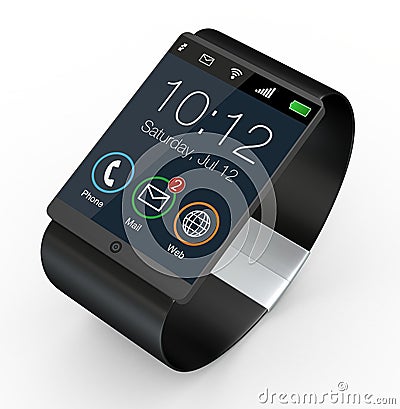 Modern smartwatch Stock Photo