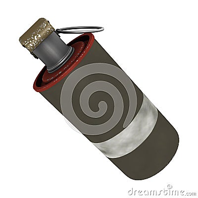 Modern Smoke Grenade Stock Photo