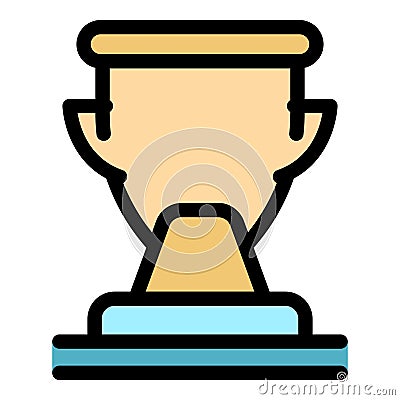 Modern soccer cup icon vector flat Vector Illustration