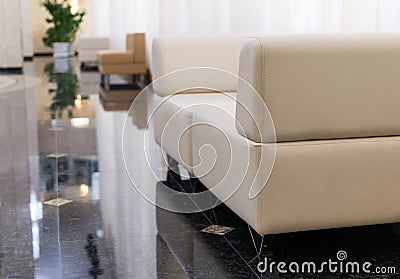 Modern Sofas Interior Shot Stock Photo