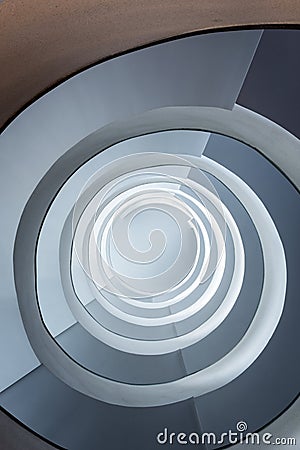 Modern spiral staicase Stock Photo