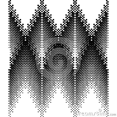 Modern complexs halftone rectangle for pattern Stock Photo