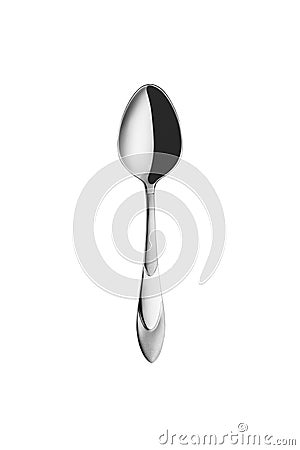 Modern spoon isolated on white Stock Photo