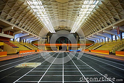 Modern sports arena Stock Photo