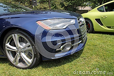 Modern sports car front detail Editorial Stock Photo