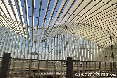 Reggio Emilia Italy roof architecture curve Editorial Stock Photo