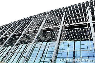 Modern steel structures building Stock Photo