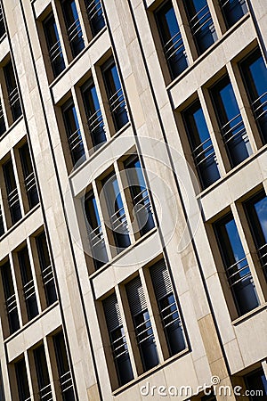 Modern stone facade Stock Photo