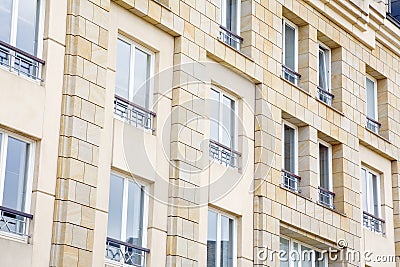 Modern stone facade Stock Photo