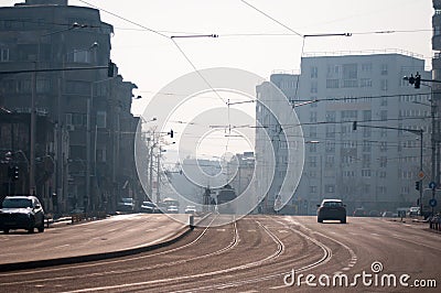 Modern street Editorial Stock Photo