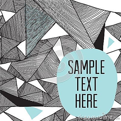 Modern structural background of geometric triangular patterns Vector Illustration