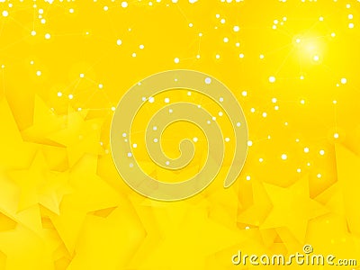 Abstract party background with circles and stars Vector Illustration