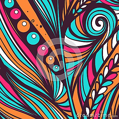 Modern style abstraction pattern. Vector illustration. Vector Illustration