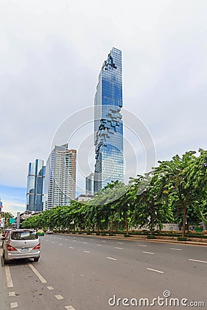 Modern style building of Mahanakorn tower Editorial Stock Photo