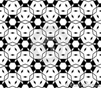 Stylish abstract delicate geometric background. Repeat tiles, endless symmetric structure Vector Illustration