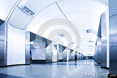 Modern subway station Stock Photo