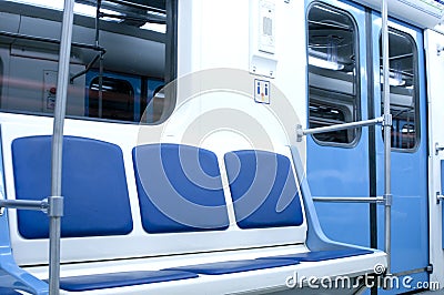 Modern subway vehicle Stock Photo