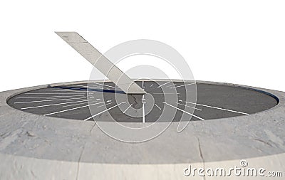 Modern Sundial Stock Photo