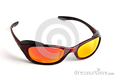Modern sunglasses with polarized lenses Stock Photo