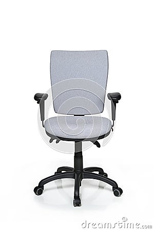 Office swivel chair against white background Stock Photo