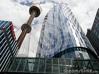 Modern Sydney Skyscraper Buildings and Tower, Australia Editorial Stock Photo