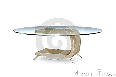 Modern table 3d model Stock Photo