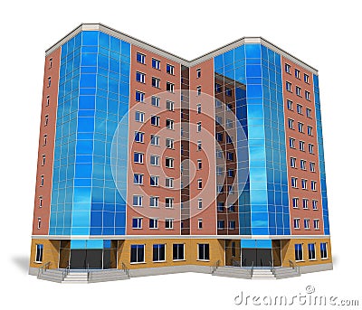 Modern tall business building Stock Photo