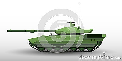 Modern tank illustration for different use-vector eps10 Vector Illustration