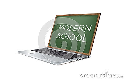 Modern teaching methods elearning concept Vector Illustration