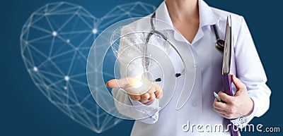 Modern technologies in cardiology. Stock Photo