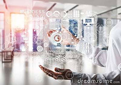 Modern technologies for successful business concept. Stock Photo