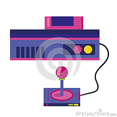 Modern technology gaming console Vector Illustration