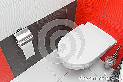 Modern toilet WC Stock Photo