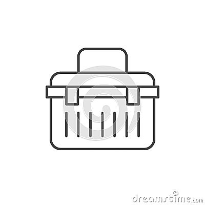 Modern toolbox line outline icon Vector Illustration