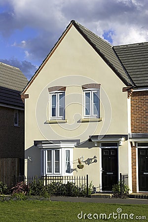 Modern Town House Stock Photo