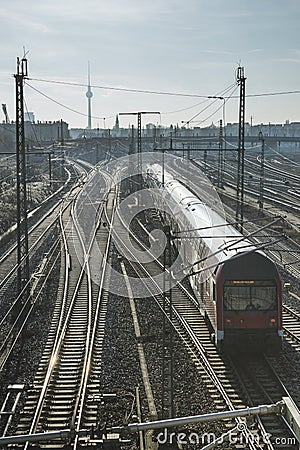 Berlin railways scenery Stock Photo