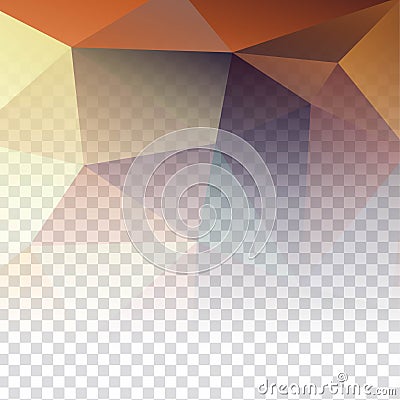 Modern transparent geometric polygon background Vector Illustration