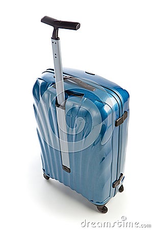 Modern travel suitcase Stock Photo