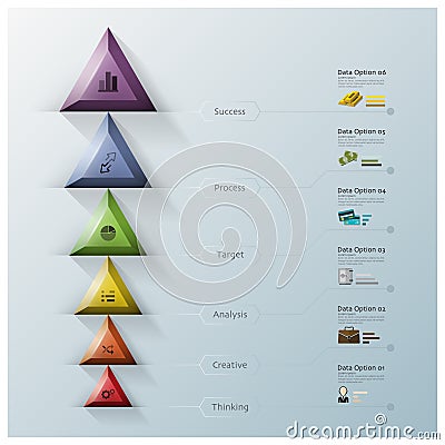 Modern Triangle And Hexagon Business Infographic Vector Illustration